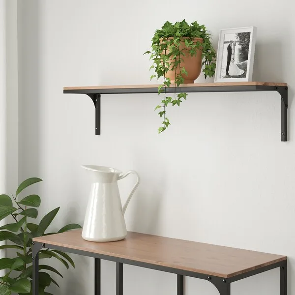  FJÄLLBO Shelf Unit: The FJÄLLBO Shelf Unit is a stylish and industrial shelf unit that can be used for storage or as a display unit. 