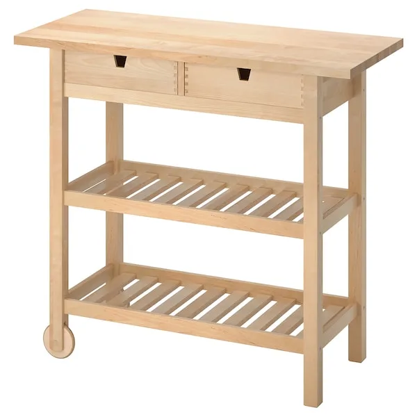  FÖRHÖJA Kitchen Cart: The FÖRHÖJA Kitchen Cart is a practical and affordable cart that can be used for extra storage or as a kitchen island