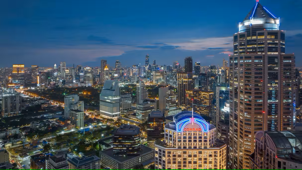 conrad hotel bangkok twilight